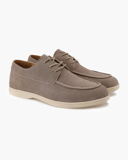 Men’s Suede Lace-Up Derby Shoes – Casual Dress Shoes with Soft Suede Leather