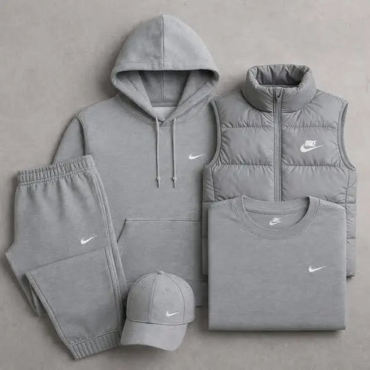 NK™ 4-Piece Set – Sweat, Pants, Jacket & Tee