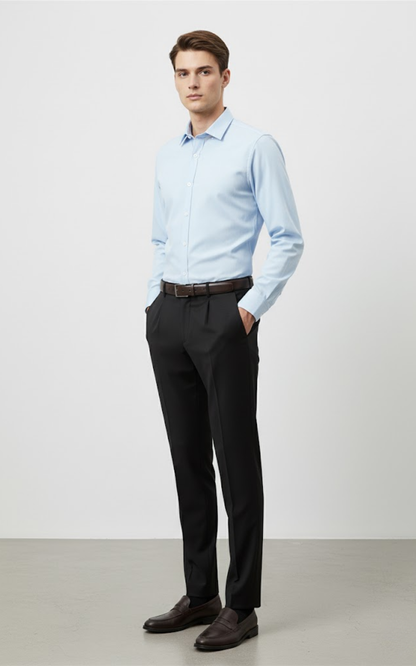Men’s Slim-Fit Tailored Pants – Classic Stretch