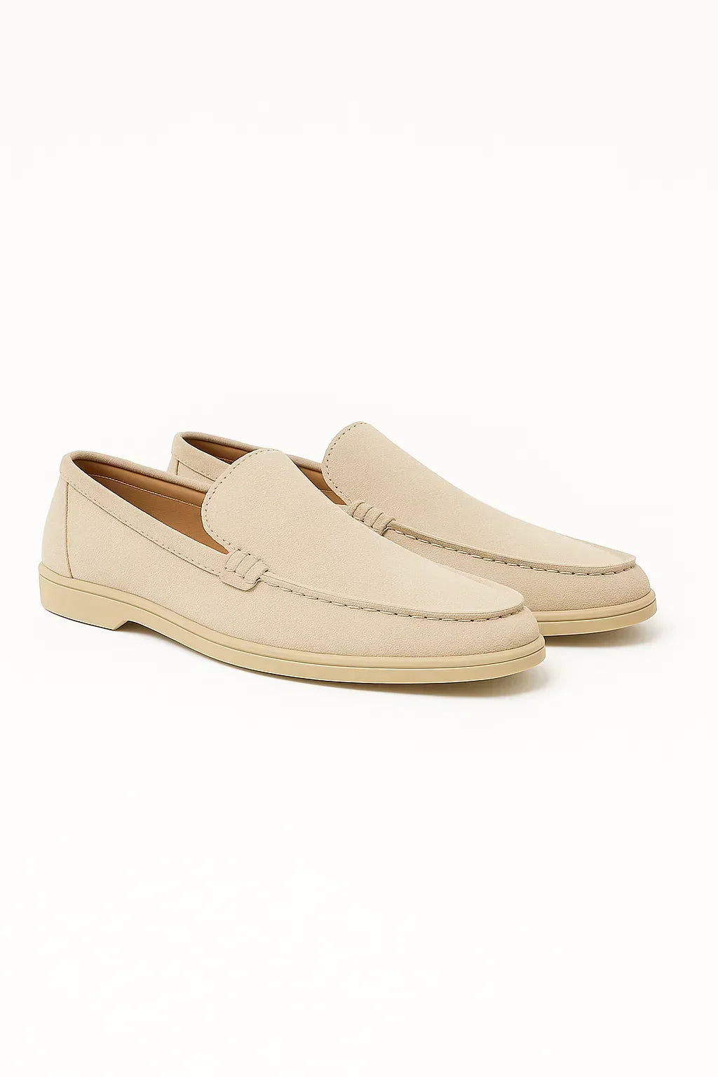 Men’s Classic Suede Loafers – Slip-On Casual Dress Shoes